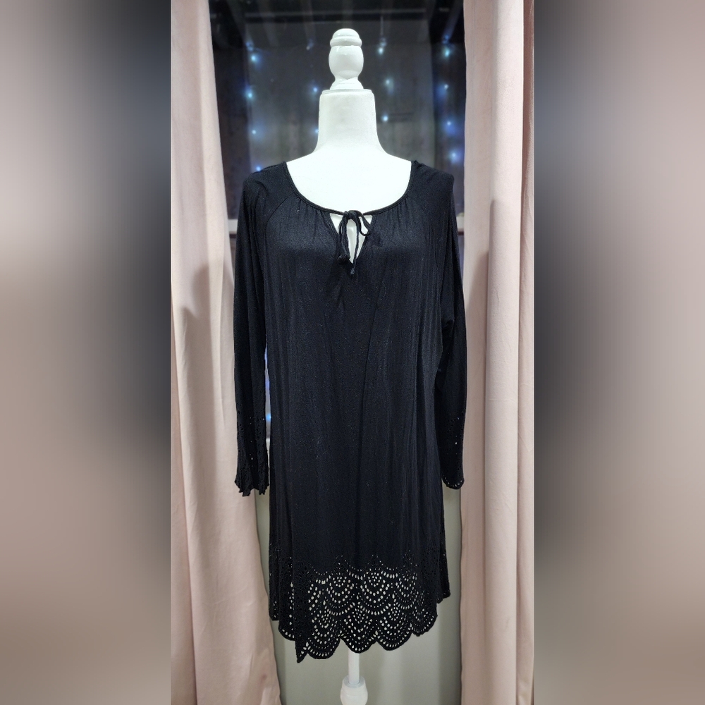 Black Swimsuit Cover-up XL